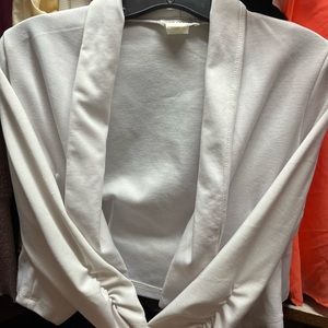White cropped Body Central blazer size small
